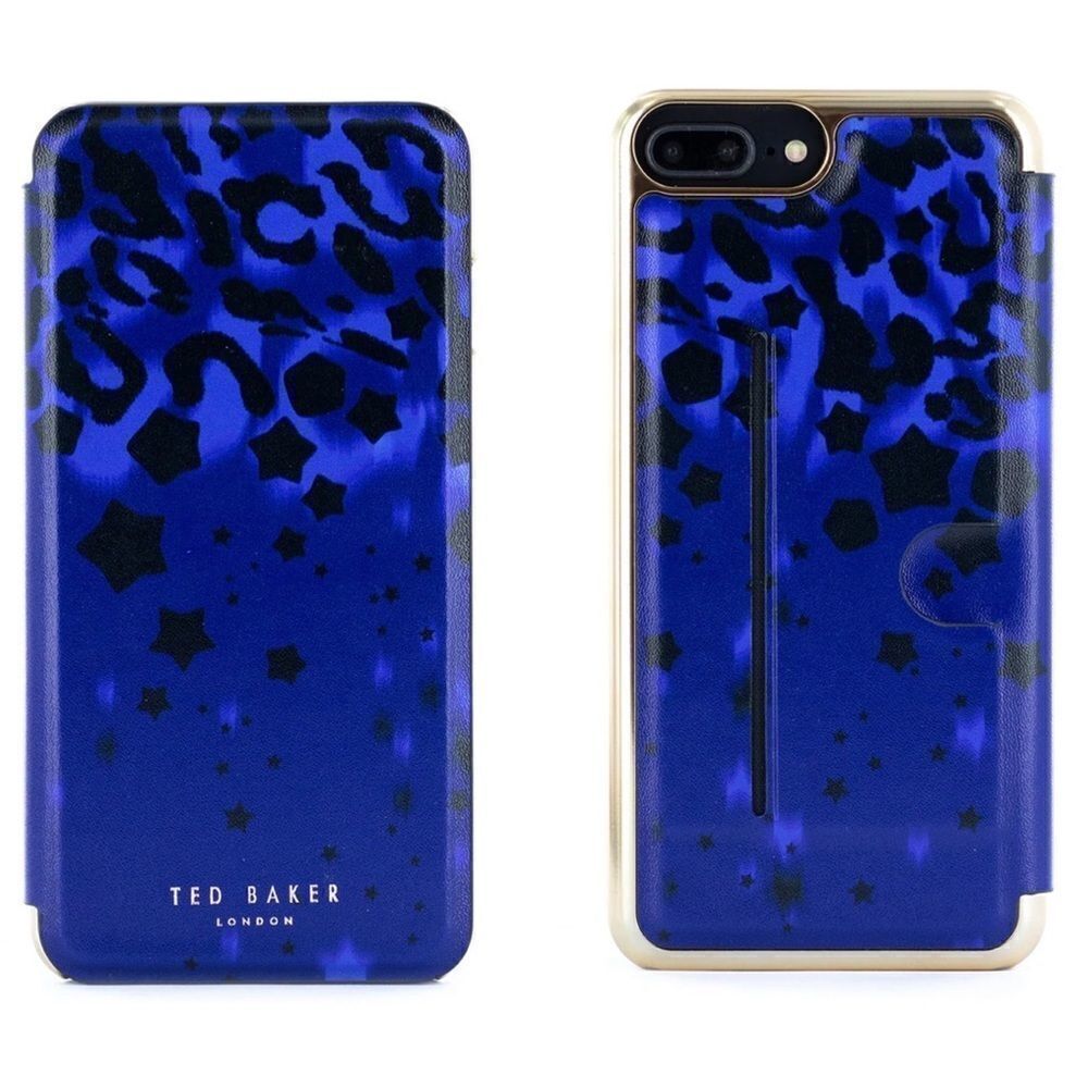 🆕 Ted Baker Iphone 6/6s/7/8 plus Mirror Case Beettie in Blue Topaz